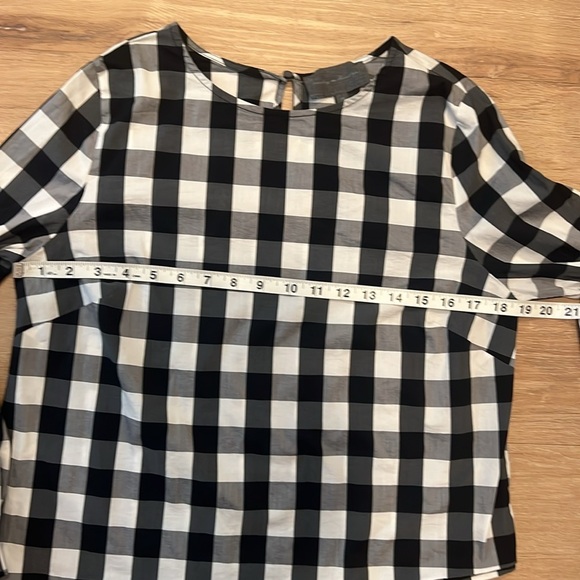 Anthropologie Sunday in Brooklyn Check Poplin Top - Size Medium - Picture 5 of 9